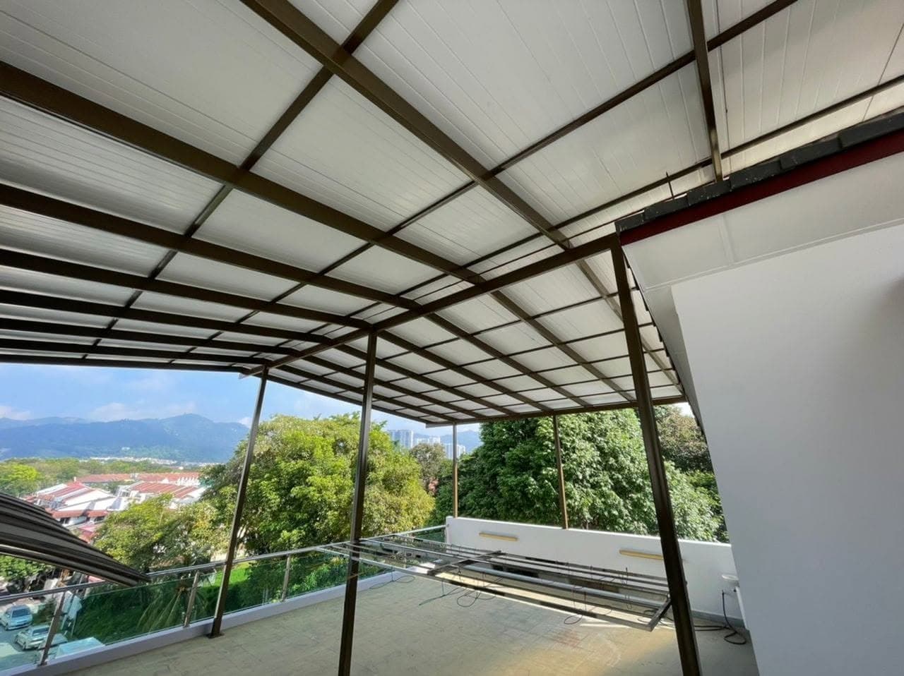 Balcony awning extension project by One Roof Solutions