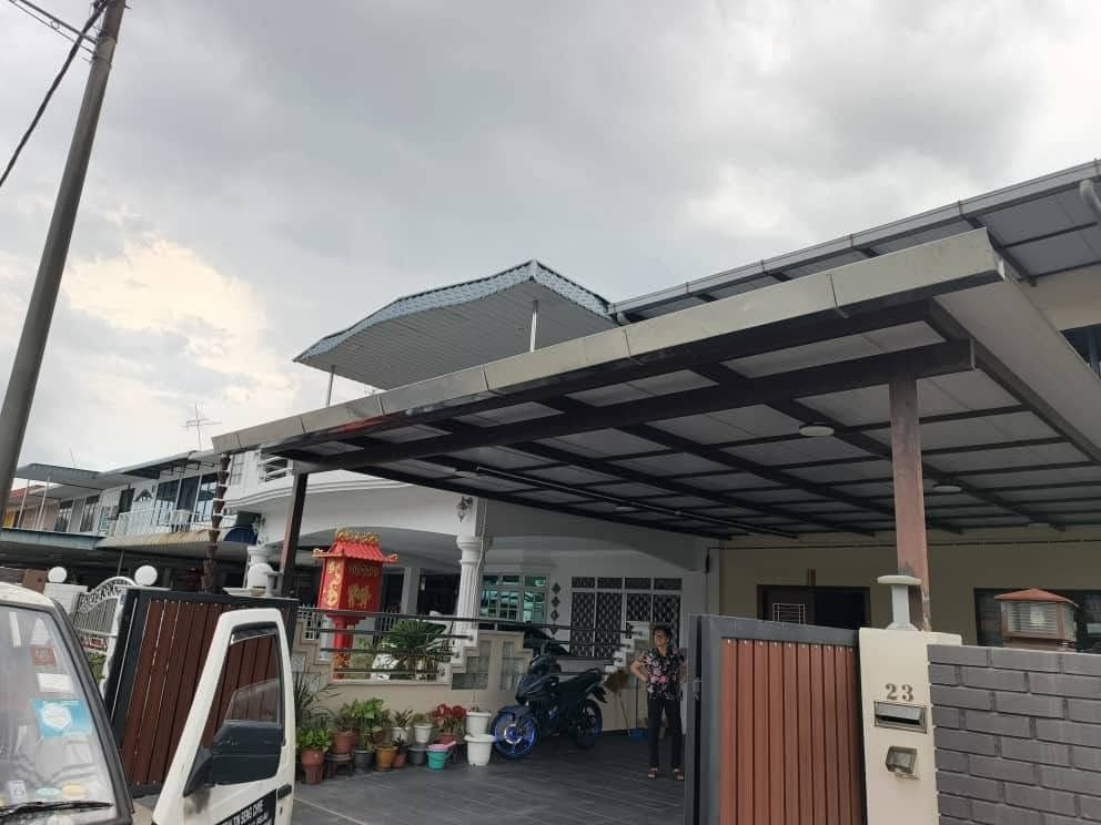 Gutter and awning drainage project by One Roof Solutions