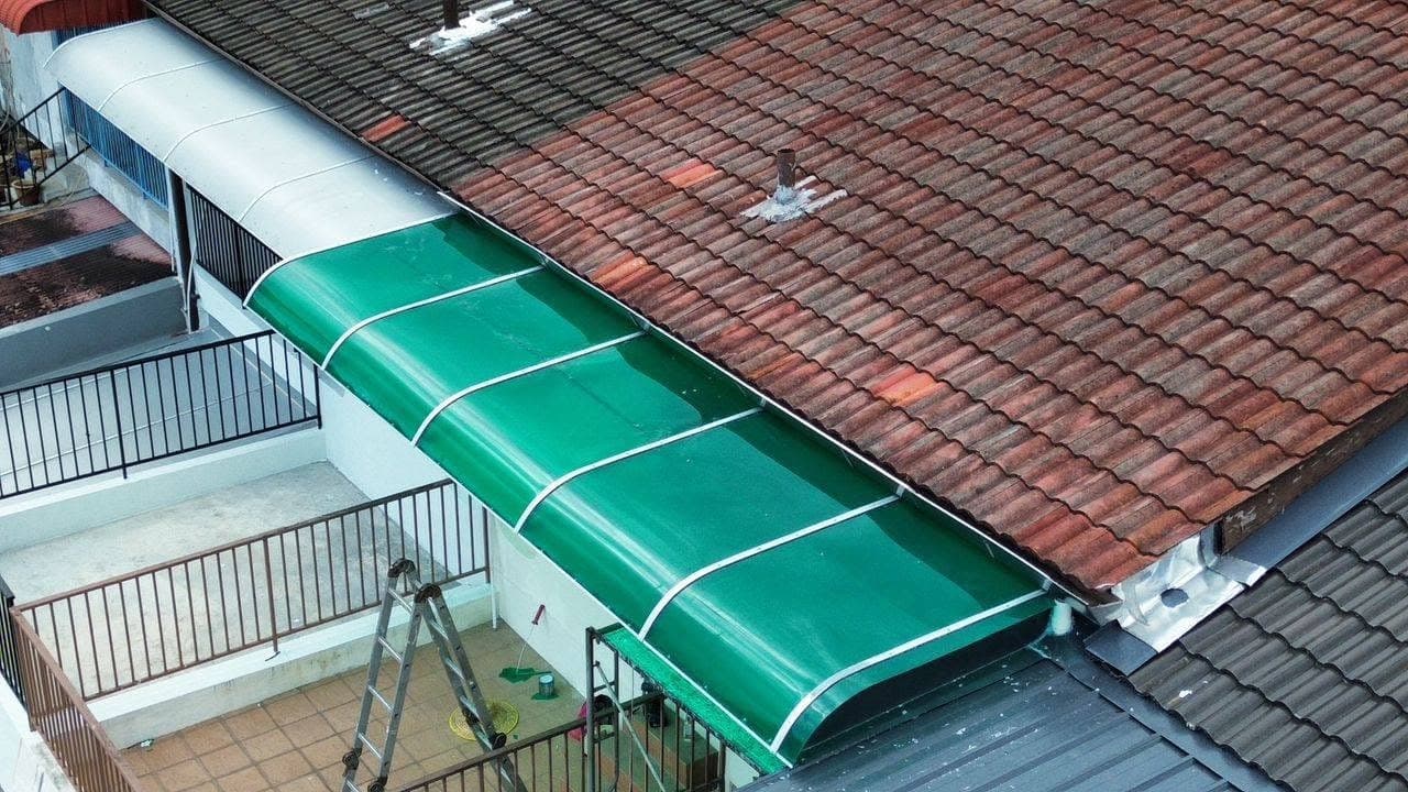 Polycarbonate awning upgrade project by One Roof Solutions
