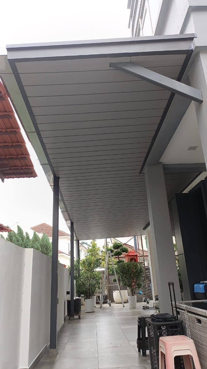 Side passage awning project by One Roof Solutions