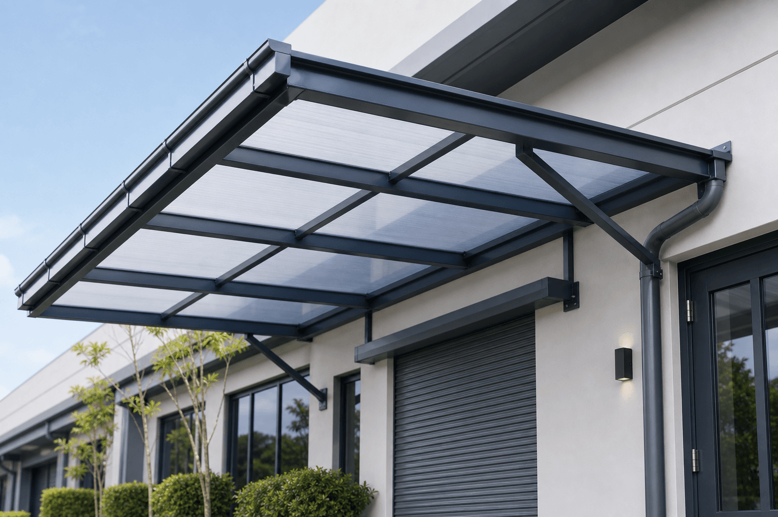 Awning contractor Penang custom awning installation for a property entrance