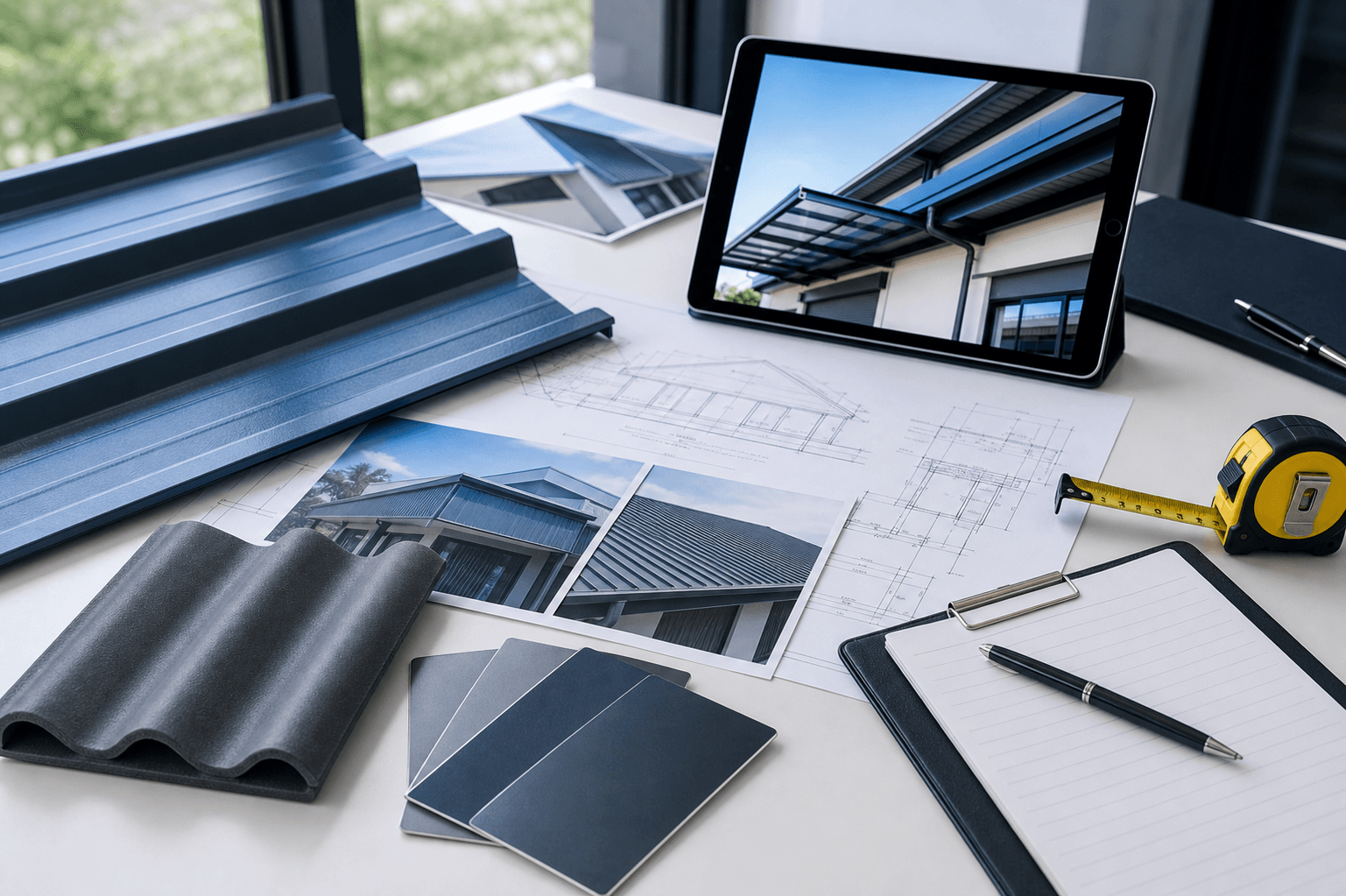Roofing contractor Penang consultation and site inspection with roof details
